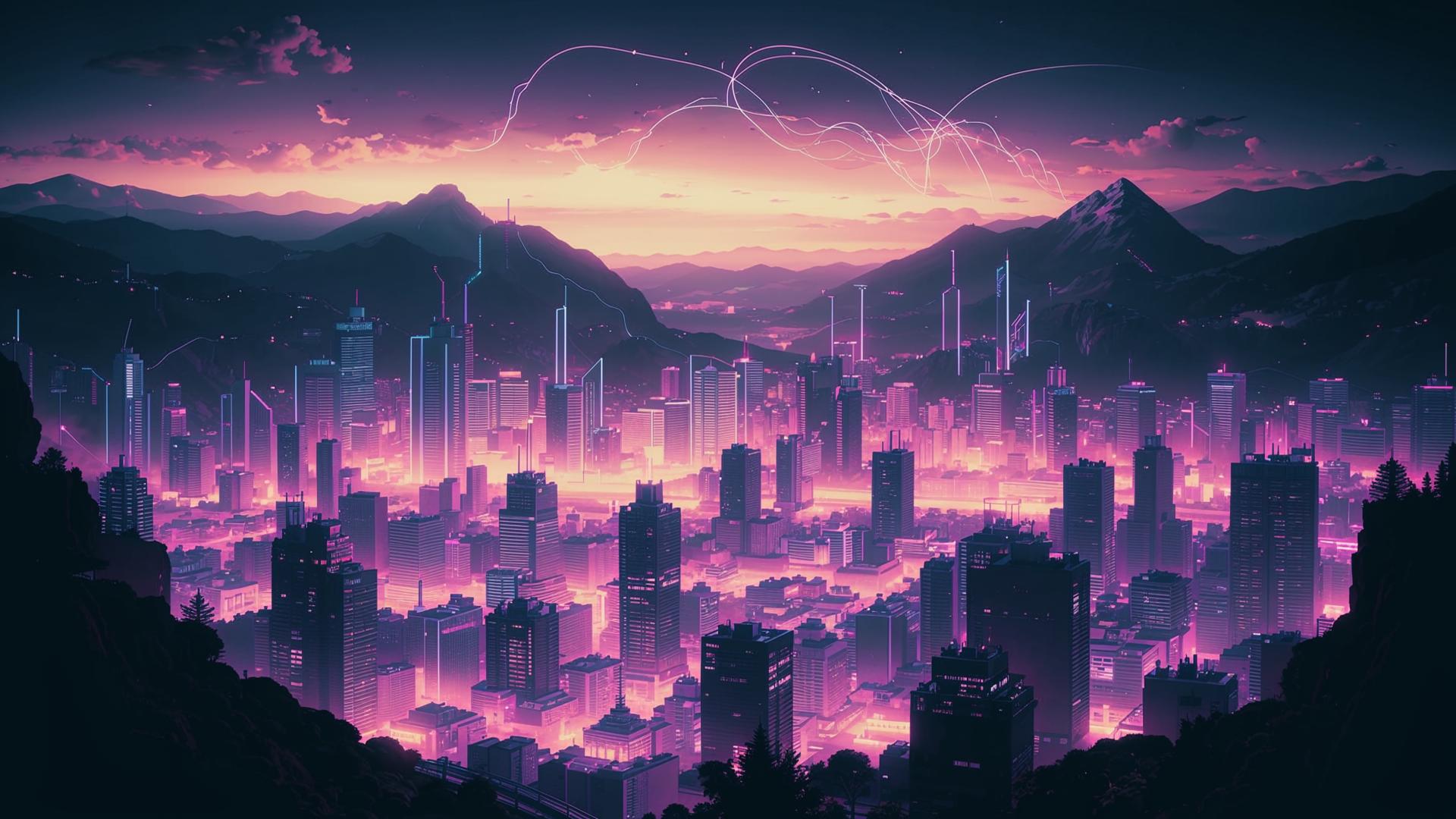 City grid representing digital transformation